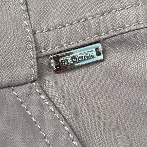 St. John Cargo Pants with Ankle Cuff Khaki Brown Size 4 - Picture 4 of 11